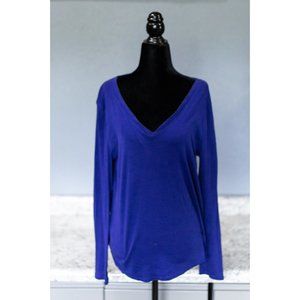 Merona Royal Blue V-Neck Tee, Size XL